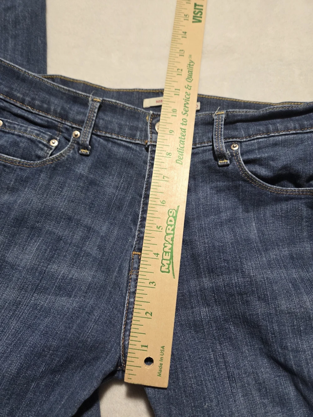 Levi's Men's 505 Regular Fit Jeans Size 10L (30×34) Blue Denim